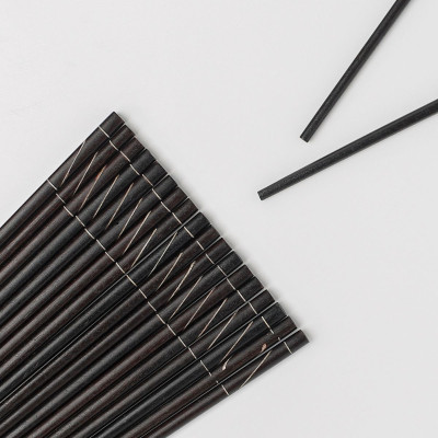 Hộp 10 đôi đũa mun ghép đen PHUSANG chất lượng cao không chất bản quản chống mốc thích hợp để đem đi tặng và dùng trong nhà hàng