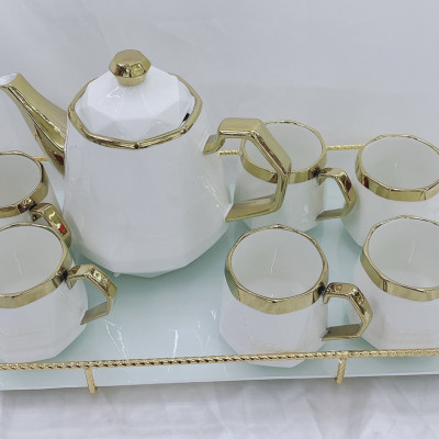 BỘ ẤM CHÉN KÈM KHAY PHA TRÀ CÀ PHÊ PHONG CÁCH BẮC ÂU HIỆN ĐẠI SANG TRỌNG - ANTH642