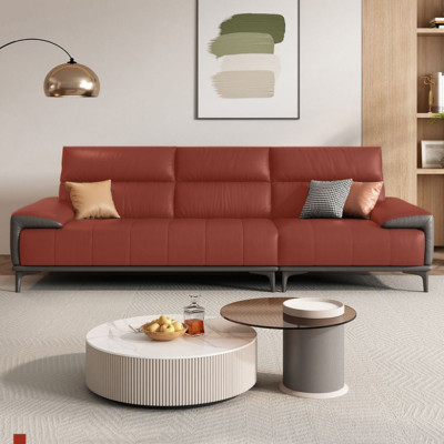 Sofa băng tay bọc da cao cấp Tundo HDCT-06