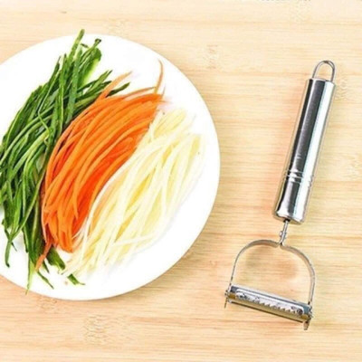 Nạo sợi rau củ cầm tay 3 trong 1 bằng inox 304, Dao nạo rau củ, gọt hoa quả  đa năng - Chính hãng MINIIN 