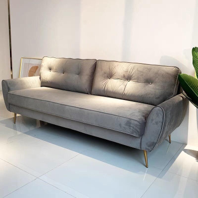 Ghế sofa băng phòng khách dài 1m8 bọc nhung tặng kèm gối