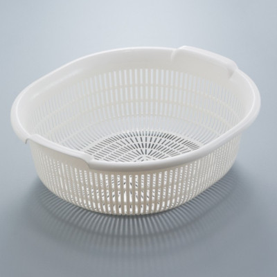 Bộ 01chậu & 01rổ nhựa Oval Sanada Seiko 5.3L cao cấp có tay cầm tiện dụng - Hàng nội địa Nhật Bản.