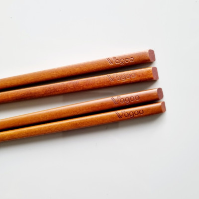 Bộ 2 Đôi Đũa Nấu Bằng Gỗ Nhãn Tự Nhiên - VAGOO - Làm Thủ Công Chống Thấm, Chống Ẩm Mốc, An Toàn Cho Sức Khoẻ