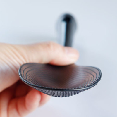 Combo 01 Muôi múc canh đầu silicone Echo Metal 25.5cm + 01 Muôi cơm kháng khuẩn cán dài Echo Metal 25cm màu đen - Nội địa Nhật Bản