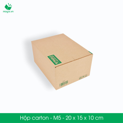 M5 - 20x15x10 cm - 100 Thùng hộp carton