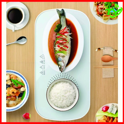 Đĩa hâm nóng đồ ăn trà cafe sữa SOP MEDIA kèm đế điện dùng cho mọi chất liệu an toàn tiện lợi, có mặt kính cường lực Hàng Chính Hãng