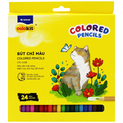 Hộp 24 Bút Chì Màu Colored Pencils - Colokit CPC-C038