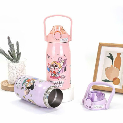 Bình Giữ Nhiệt Hình Thú Inox 316 1000ml Có Quai Xách, Nắp Bật Tiện Lợi - Giữ Nóng Lạnh Lâu Dài - Giao Hoạ Tiết Ngẫu Nhiên - HÀNG CHÍNH HÃNG MINIIN