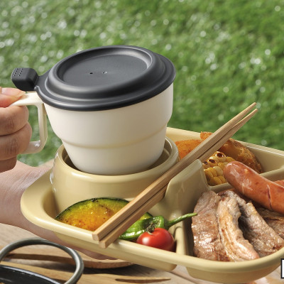 Cốc uống nước Inomata có nắp đậy an toàn giúp giữ gìn vệ sinh cốc & đồ uống bên trong - nội địa Nhật Bản