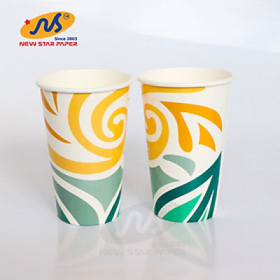 Ly giấy 16oz ~ 472ml - Lốc 50 ly giấy có họa tiết