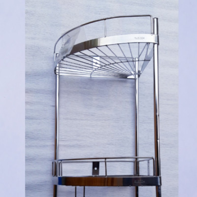 Kệ góc inox 304 (rộng 25cm)_ kệ nhà tắm_ kệ nhà bếp 