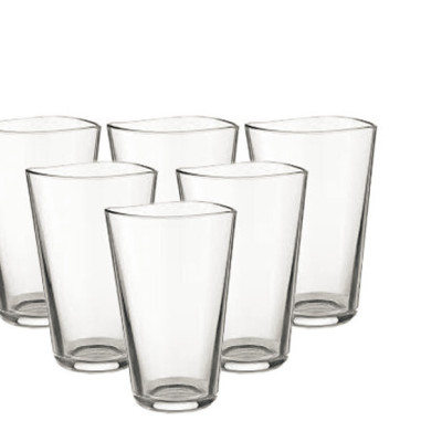 Bộ 6 ly thủy tinh Ocean Centique Double Rock 345ml
