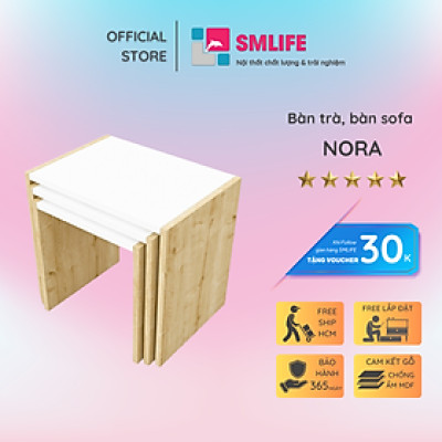 Bàn sofa gỗ MDF cao cấp thiết kế đa dạng SMLIFE Nora