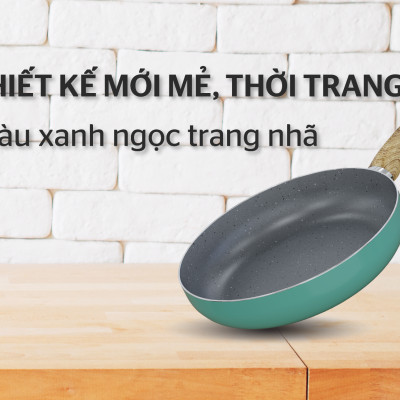  Chảo Sâu Chống Dính Vân Đá Sunhouse Clover CL30S - Hàng Chính Hãng