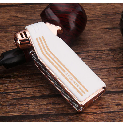 Vỏ Hột Quẹt Bật Lửa Gas Honest BCZ744-1 Lửa Ngang Kèm Dụng Cụ Đa Năng Tiện Lợi - Nhiều Màu