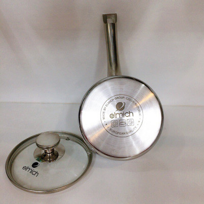 Elmich Quánh Inox 2 lớp chống dính đáy liền Tri-max EL-3783 size 14cm