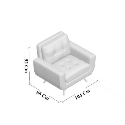 Ghế sofa đơn phòng khách giá rẻ Juno Sofa HHP-GDN01-V1