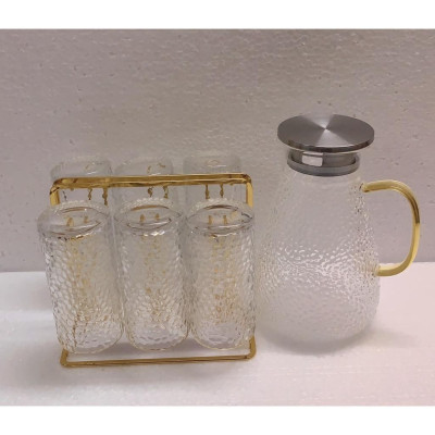 Bộ bình cốc thủy tinh chuywj nhiệt lên đến 400 độ C kèm giá úp cốc