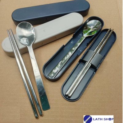 Bộ Muỗng Đũa LocknLock Bằng Thép Không Gỉ Kèm Hộp Đựng - HPL105 - Nhiều Màu - Hàng Chính Hãng