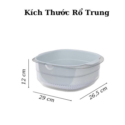 Bộ Chậu Rổ Việt Nhật Hokori, Sang Trọng, Nhựa An Tòan, Tiện Lợi, Hàng Việt Nam