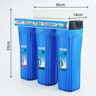 Bộ lọc nước thô đầu nguồn 3 cấp lọc 10inch Yamato YMTH10-3X