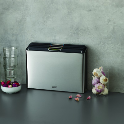 Joseph Joseph - Bộ thớt cao cấp Folio Steel 4-piece Chopping Board Set 001198