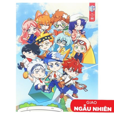 Combo 5 Tập Học Viện Alpha 4 Ô Ly 100 Trang ĐL 120g/m2 - FAHASA (Mẫu Màu Giao Ngẫu Nhiên)