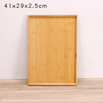 Khay gỗ tre ghép đựng trà đạo, đựng thức ăn ẩm thực hình chữ nhật - An toàn, cao cấp, chắc chắn - Hàng sản xuất chuẩn tre Việt Nam 