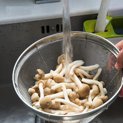 Rổ Tròn Inox Echo Size 16cm Đáy Sâu Hàng Nội Địa Nhật Bản Cao Cấp