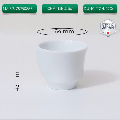 Ly sứ ORIGAMI Sensory Asymmetry Cup 220ml