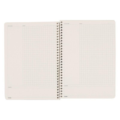 Vở C Notes (6x6)mm lò xo đơn bìa nhựa 2 mặt KLONG B5 80 trang 100/76; MS: 586