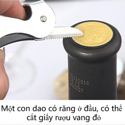 Dụng cụ mở nắp chai, mở rượu vang, khui hộp nhanh chóng và tiện lợi inox bền đẹp rất được ưa chuộng tại Nhật Bản - Pink parot