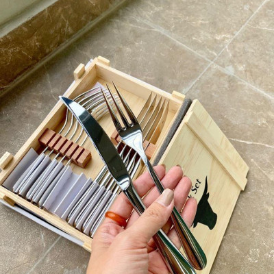 Set Dao Dĩa Inox Cao Cấp Zwilling Steak 12 Món, Bộ Dao Nĩa Ăn Bò Bít Tết Nhập Đức, Dành Cho 6 Người, Nhập Đức