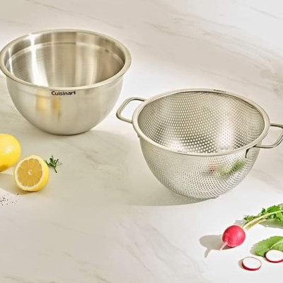 Sét rổ kèm âu inox Cuisinart 20cm hàng chính hãng