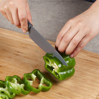 Bộ dao làm bếp và gọt trái cây phủ Titanium Tefal Fresh Kitchen 9cm/15cm K122S205 - Hàng chính hãng