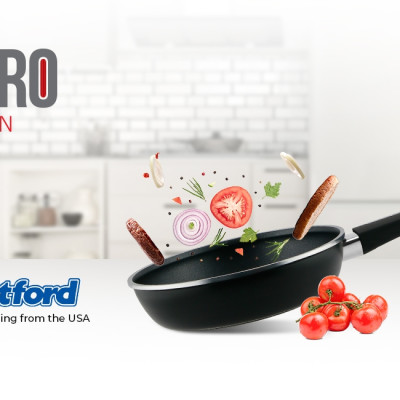 Chảo nhôm chống dính cao cấp đáy từ Full Induction Elmich Nero Premium 24cm