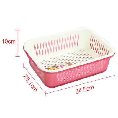 Set rổ chậu kèm nắp đậy trong suốt nhựa cao cấp - Đựng hoa quả, úp cốc đựng rổ rau sống sang trọng KT: 34.5x25.1x15 cm