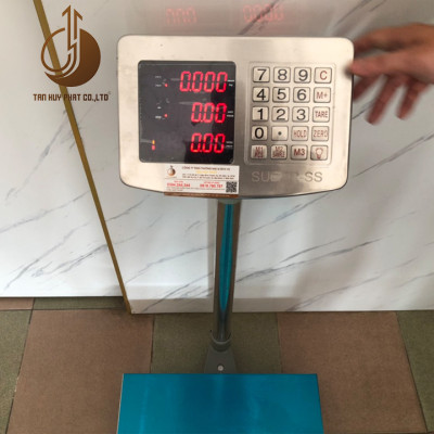 Cân Điện Tử Tính Tiền JPS - Mặt Bàn Cân 400x500MM - Đầu Chống Nước