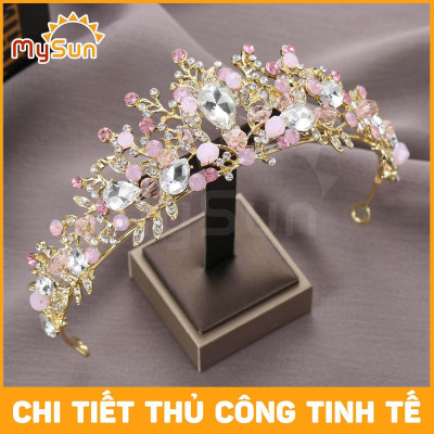 Vương miện công chúa cho bé gái cài tóc, trang trí bánh sinh nhật MySun