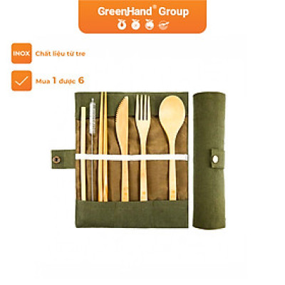 Bộ Sản Phẩm Bằng Tre GreenHand -  Hàng chính hãng Thân Thiện Môi Trường