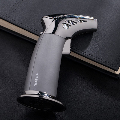 Vỏ Hột Quẹt Bật Lửa Khò 1 Tia Jobon ZB-968 Để Bàn Cao Cấp, Có Khóa Rảnh Tay - Dùng Gas