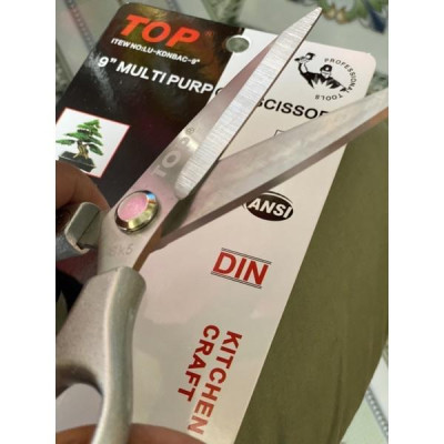 KÉO CẮT ĐA NĂNG TOP CÁN BẠC 9"