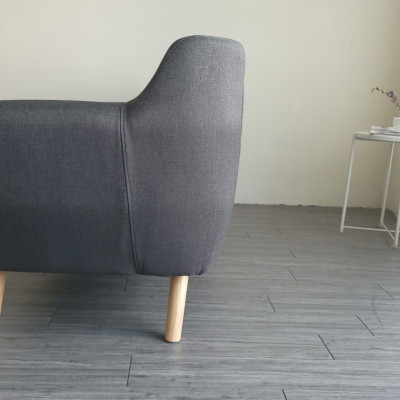 Sofa ghế băng dài Juno Sofa 1m8 nệm rời tháo giặt màu xám.