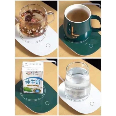 Cốc , ly  hâm nóng đồ uống  ,kèm đế điện và thìa mạ vàng cao cấp , kèm  hộp đựng sang trọng 
