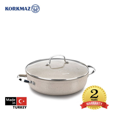 Nồi chống dính cao cấp Korkmaz Granita thân thấp - Hàng chính hãng