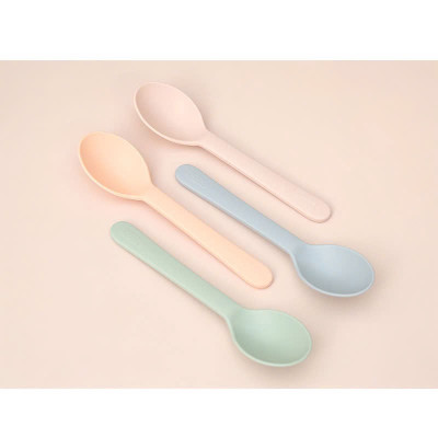 [SET 4] thìa ăn Amori inochi Chất liệu nhựa PP an toàn, không mùi, chịu nhiệt độ cao - muỗng cho bé tự ăn thông minh loại dài Amori