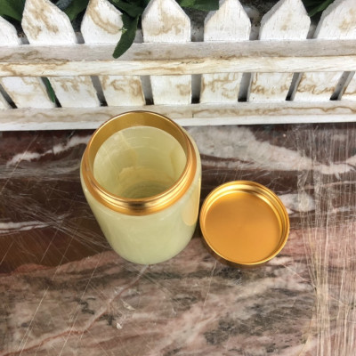 Hủ đựng gạo, muối, thực phẩm đá ngọc Onyx - Cao 8cm