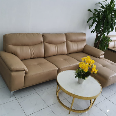 Bộ Ghế Sofa Phòng Khách Cao Cấp _ Màu Kem Nhạt _ Size 2700 x 1700