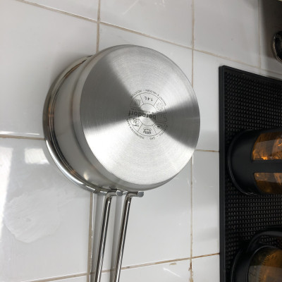 Chảo Quánh Inox  304 Cao Cấp Đáy 3 Lớp  1.4 L - Low Saucepan without lid 16x7.0cm Berndorf Sandrik 