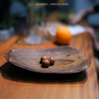 Khay gỗ tự nhiên - Khay trái cây - Bazango